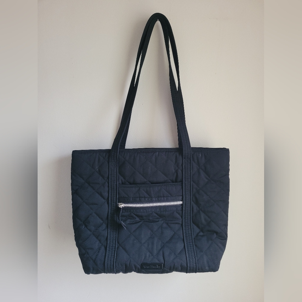 Vera Bradley Quilted Black Tote Bag